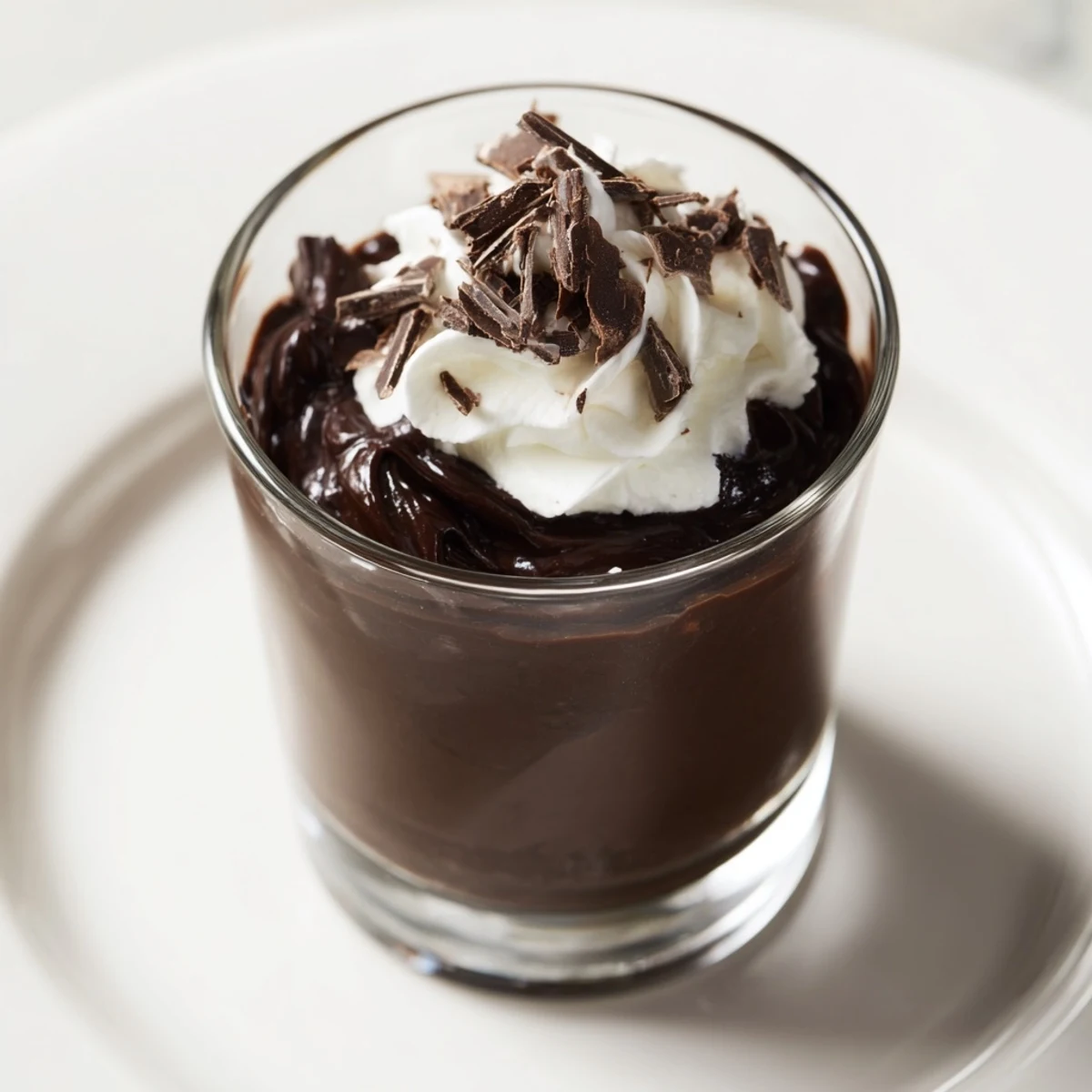 Smooth chocolate shot, beautifully swirling, a quick and easy recipe for a decadent chocolate treat.