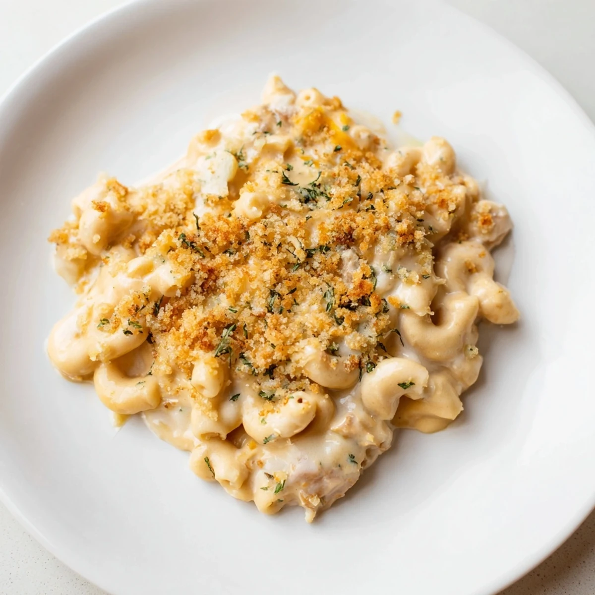 Golden, bubbly baked Butternut Squash Mac and Cheese, perfect for a cozy, comforting dinner.