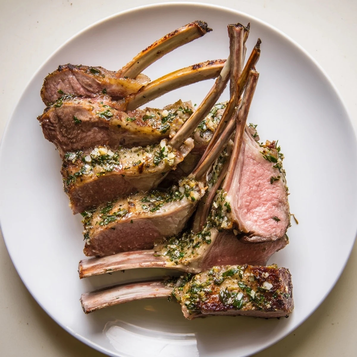 Herb Roasted Lamb Racks