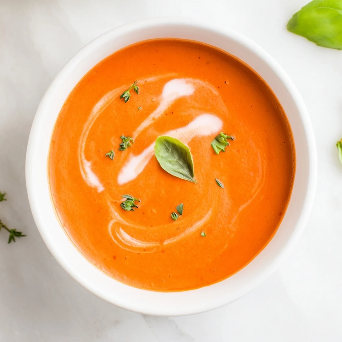 Creamy Tomato Basil Bisque