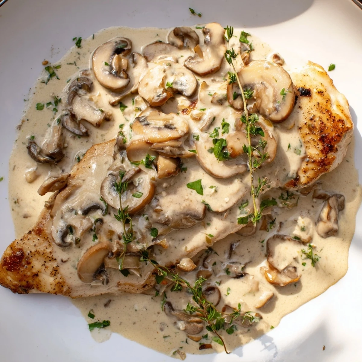 Garlic Mushroom Chicken Dish