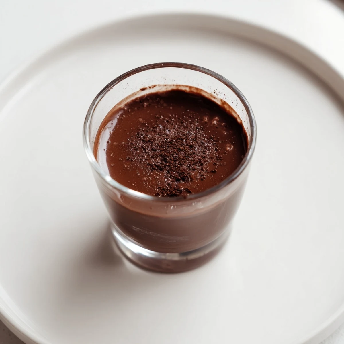 Perfect for a party, this shot chocolate features a rich, dark, smooth finish for a chocolate indulgence.