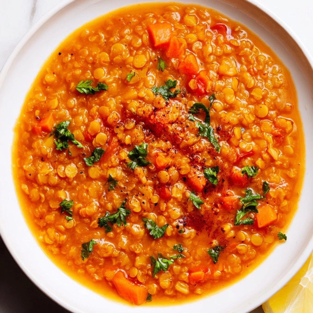 Spiced Red Lentil Soup