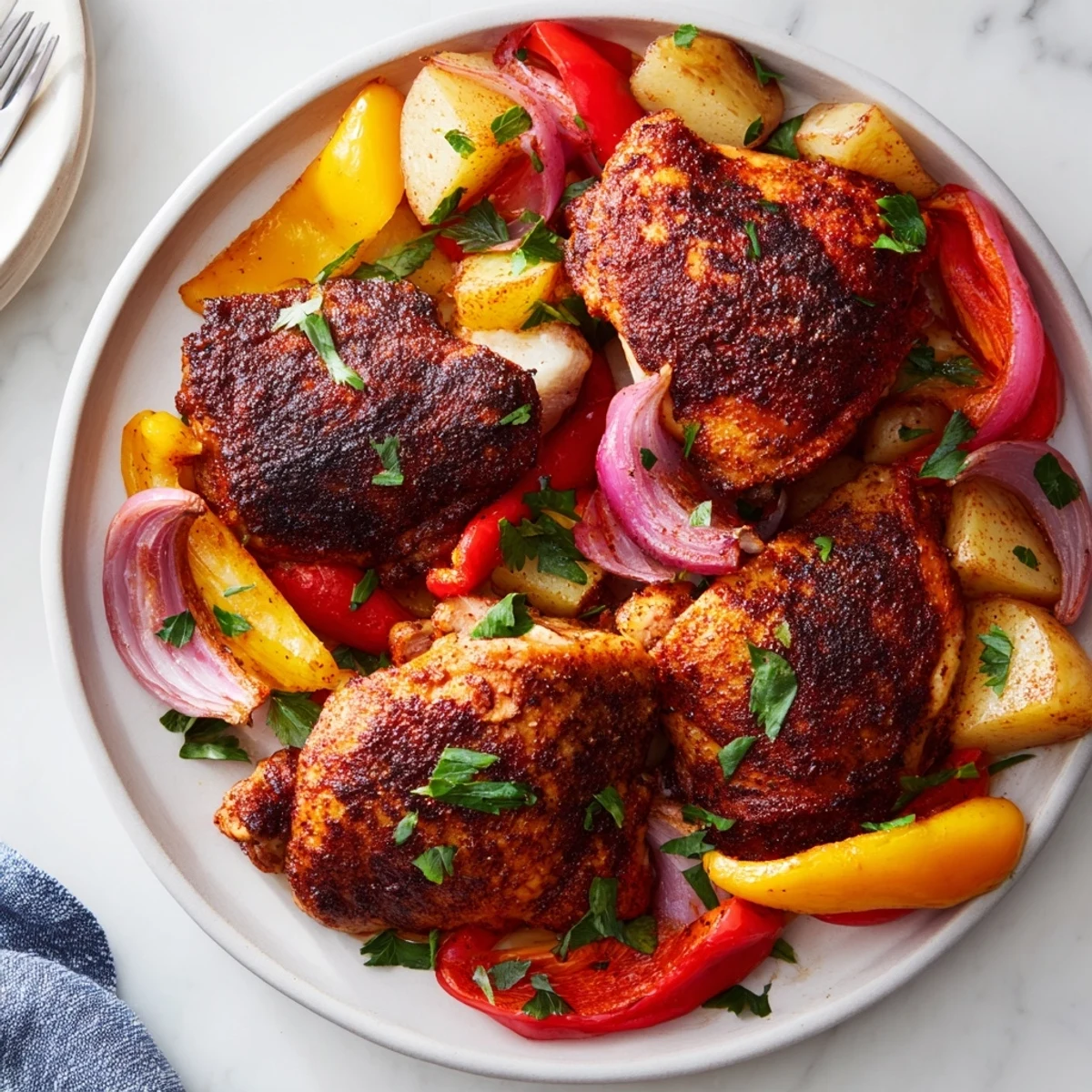 Roasted Chicken Thighs Paprika
