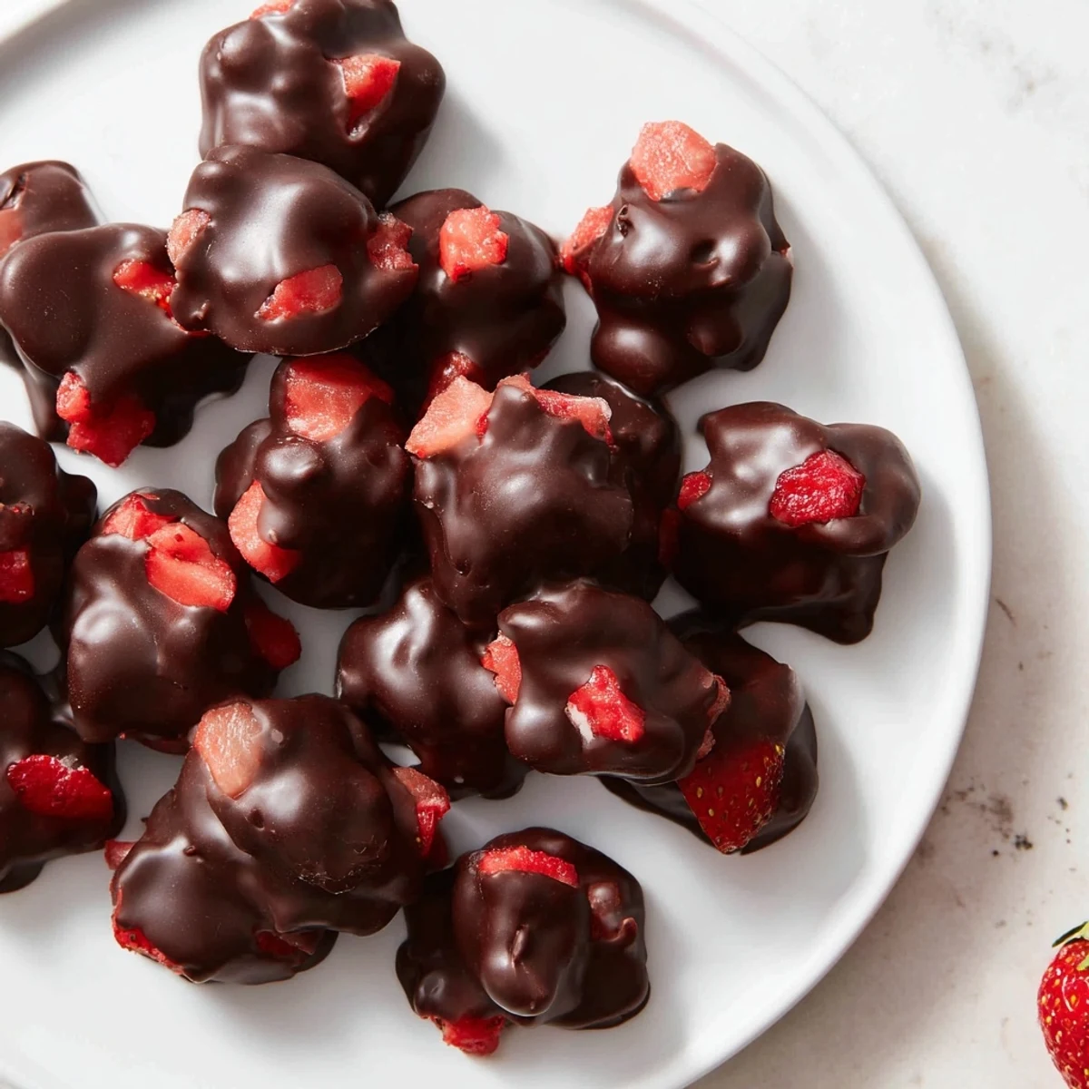 Chocolate Strawberry Yogurt Clusters