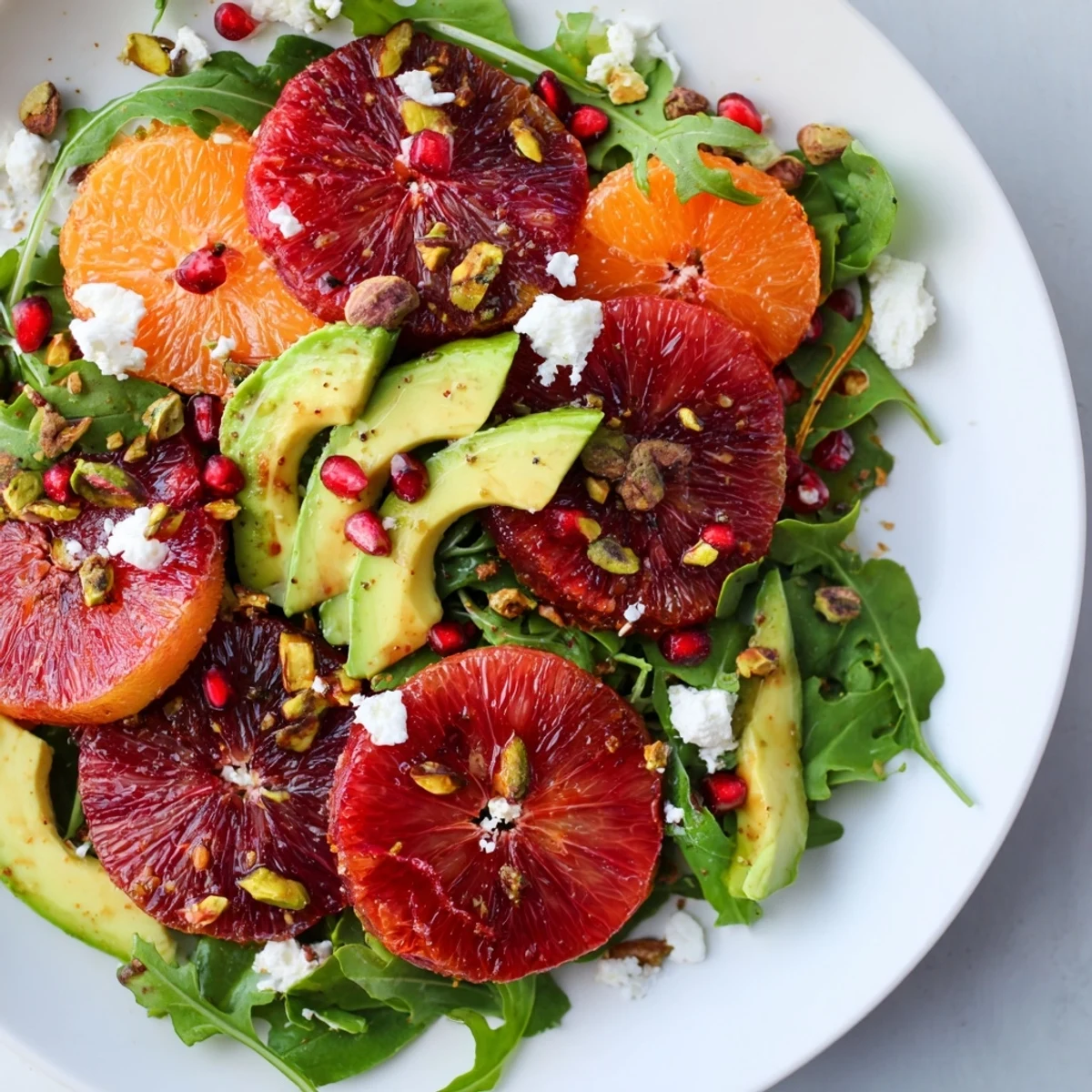 Refreshing Winter Citrus Salad image: a colorful presentation of oranges, grapefruit, and a flavorful vinaigrette.