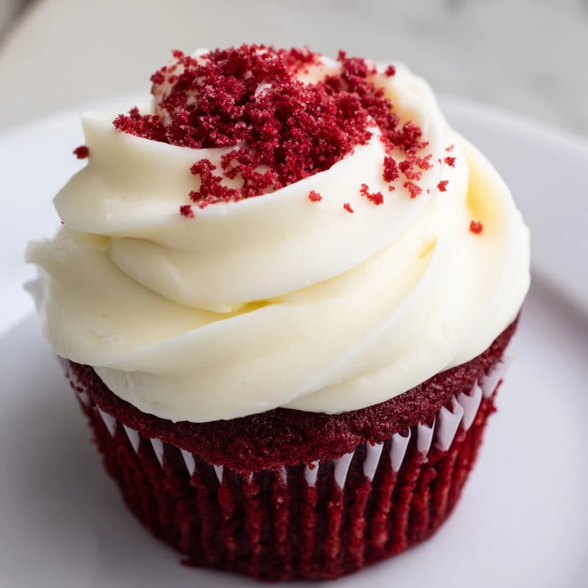 Beautifully frosted red velvet cupcakes, a delicious homemade dessert for any celebration you need.