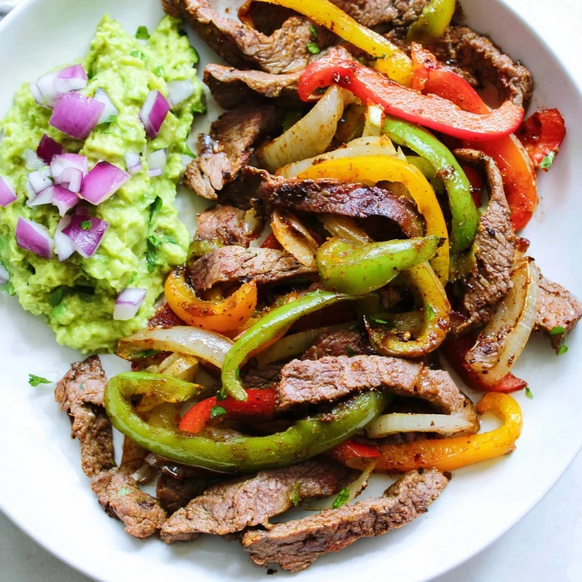 Beef Fajitas with Guacamole