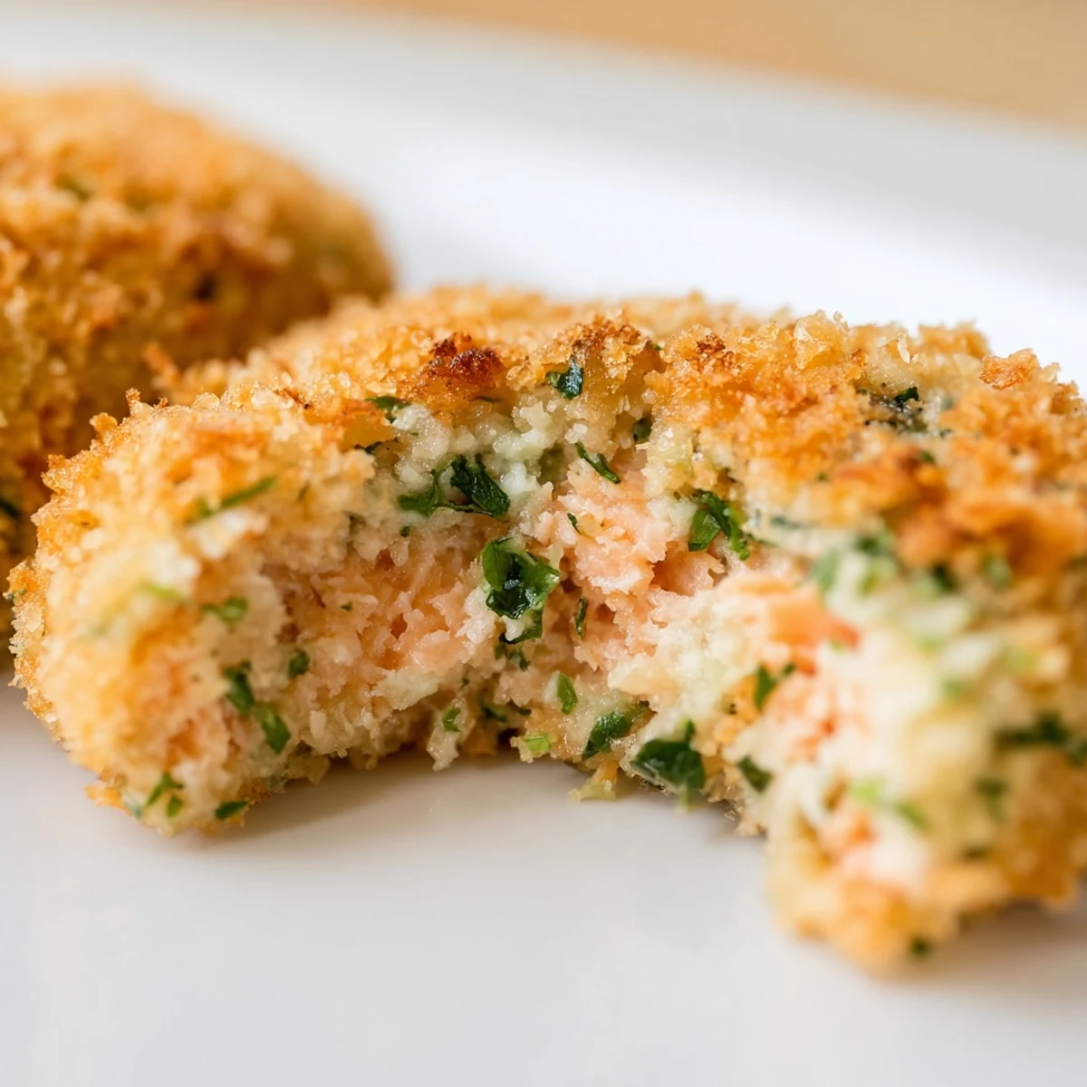 Freshly baked Baked Salmon Snack Bites served on a platter with a creamy dipping sauce.