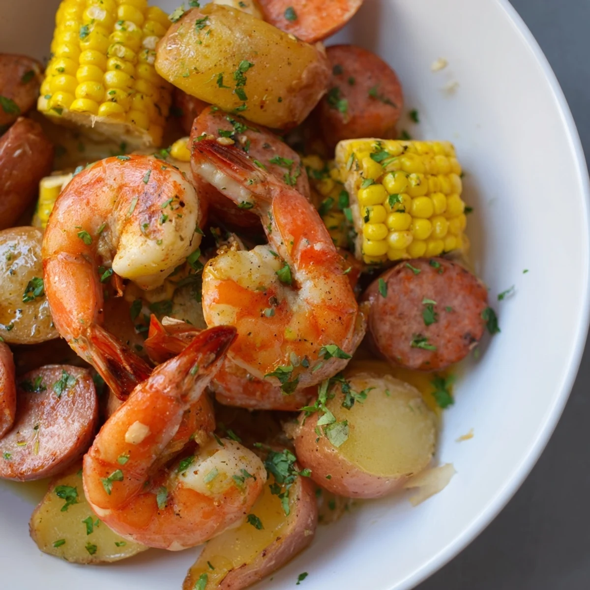 Lively Mardi Gras Shrimp Boil served on newspaper with lemon wedges and hot sauce, perfect for a celebration.