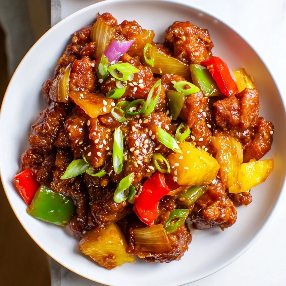 Pineapple chunks and bell peppers make the Sweet Hawaiian Crockpot Chicken tangy and sweet.