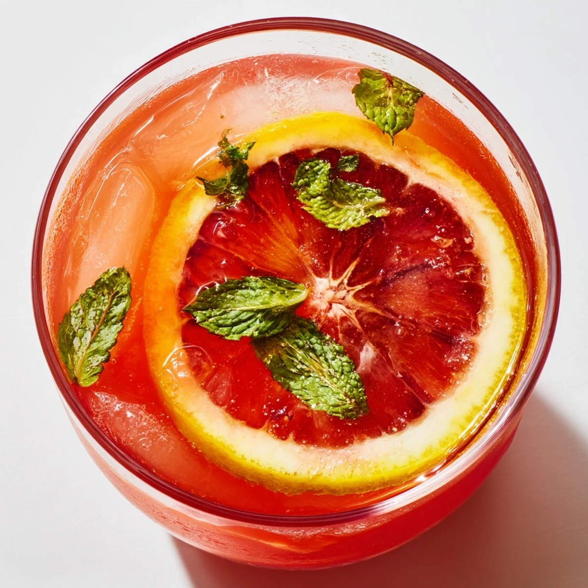 Cold pitcher of Blood Orange Lemonade beside sliced blood oranges, lemons, and sparkling water for a refreshing summer sip.