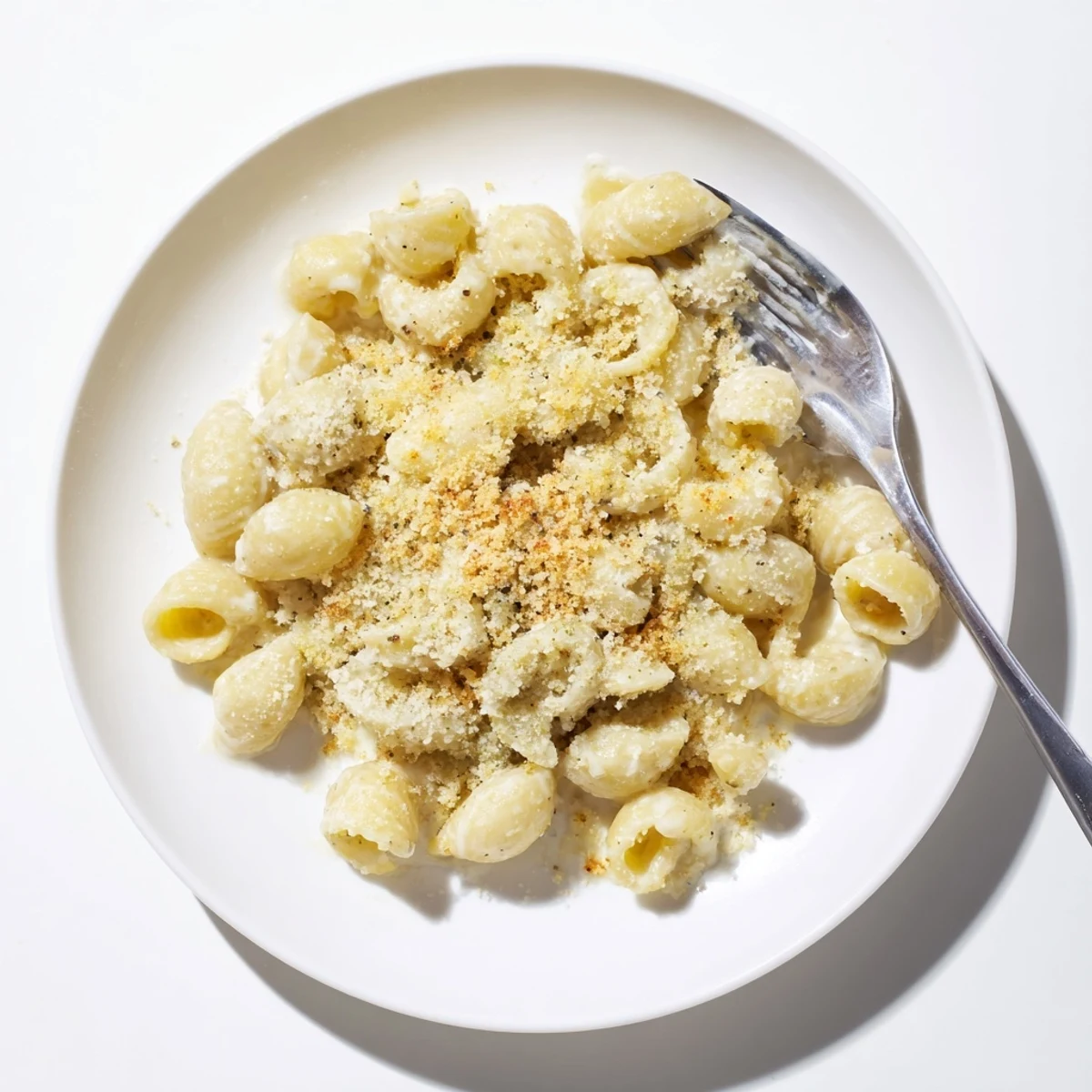 Rich and tangy Boursin mac and cheese featuring melted garlic herb cheese sauce over tender elbow pasta