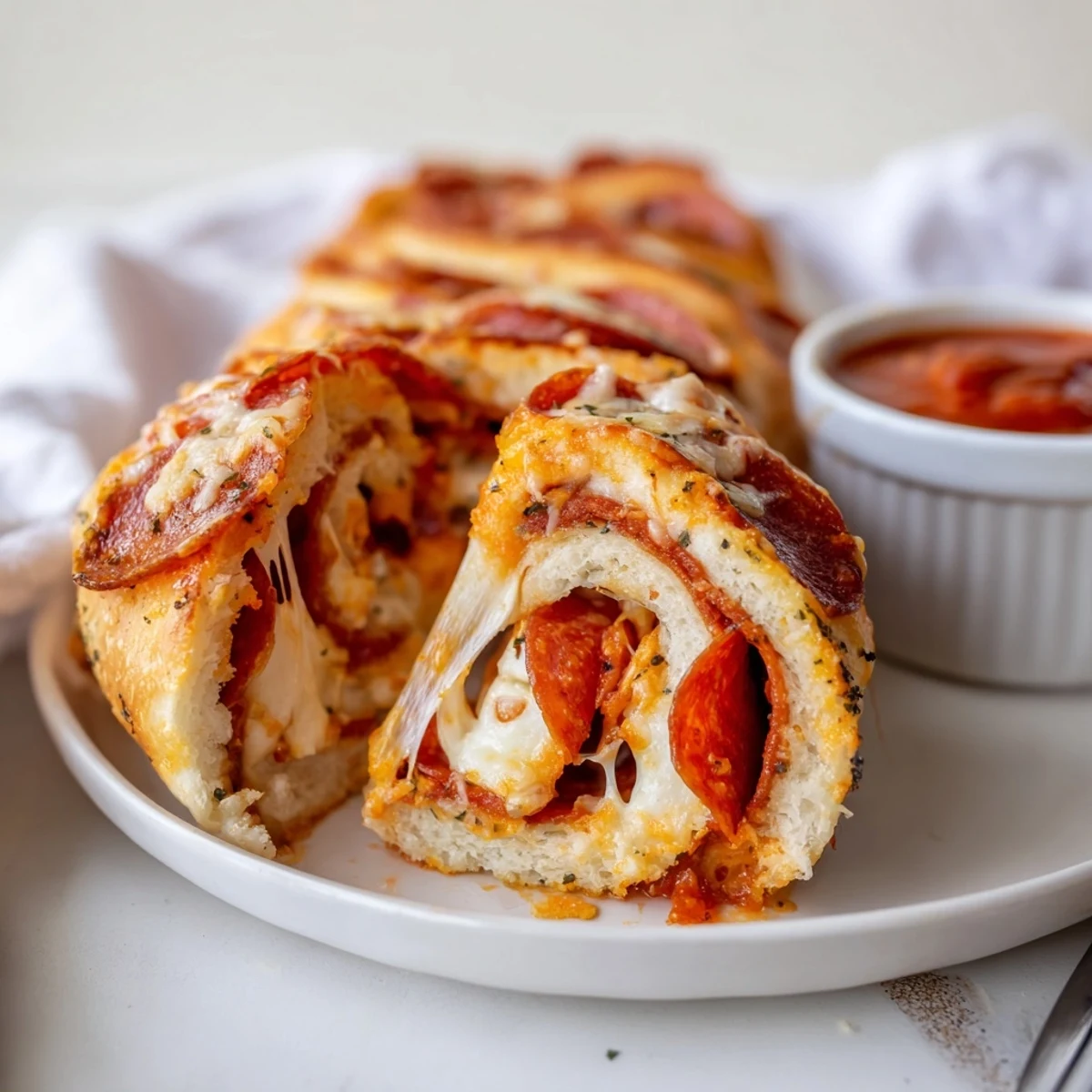Pepperoni Pizza Roll Breadsticks