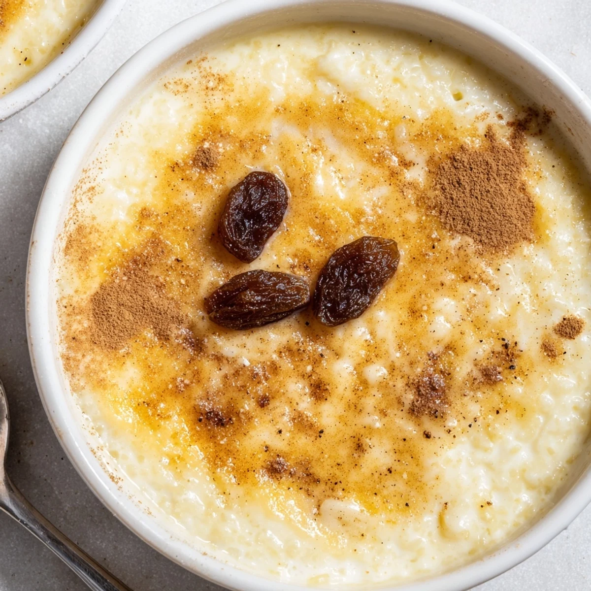 Delicious Condensed Milk Baked Rice Pudding Recipe To Try, warm and cinnamon-topped.