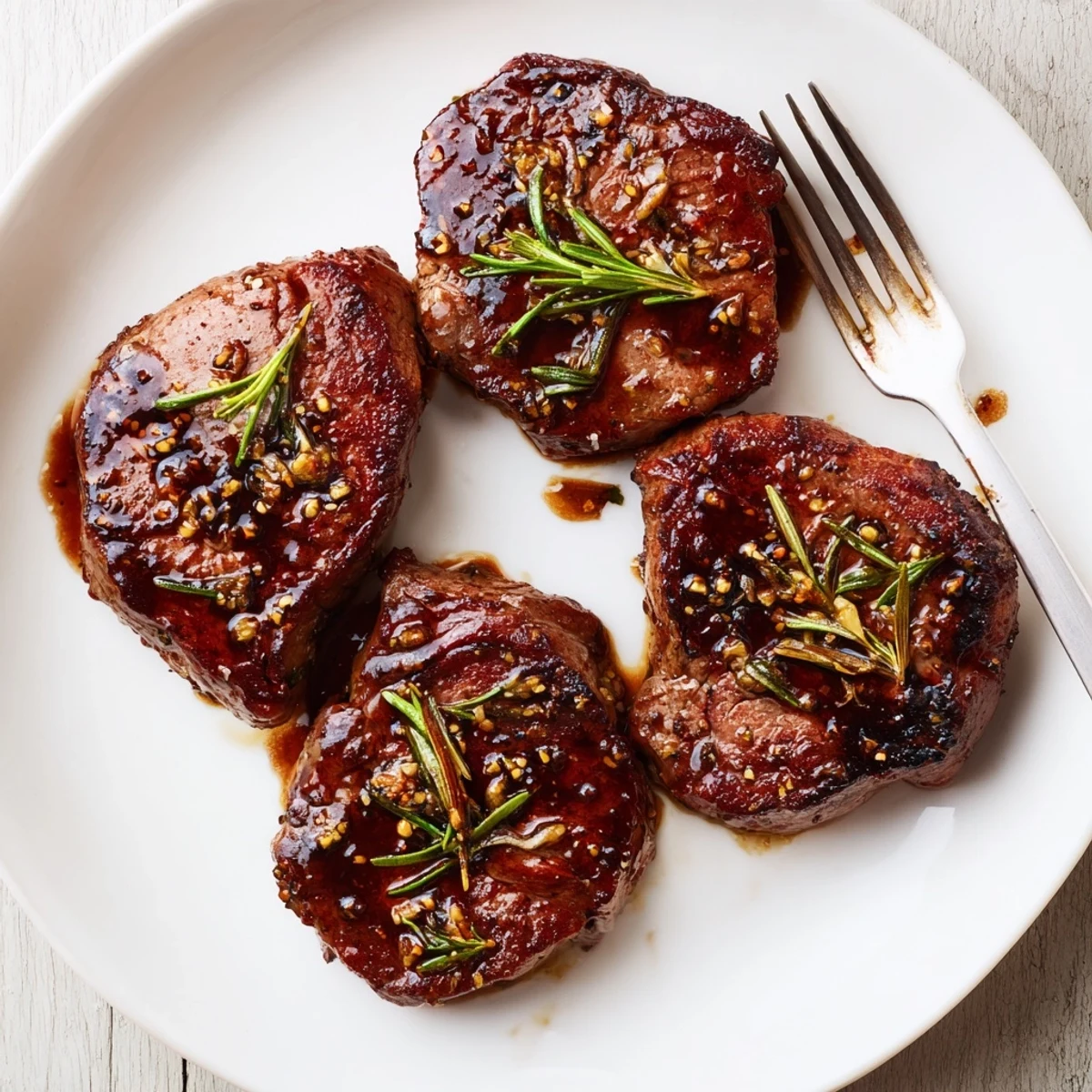 Grilled-ready steaks after Steak Marinade soak, glossy, tangy, ready for searing