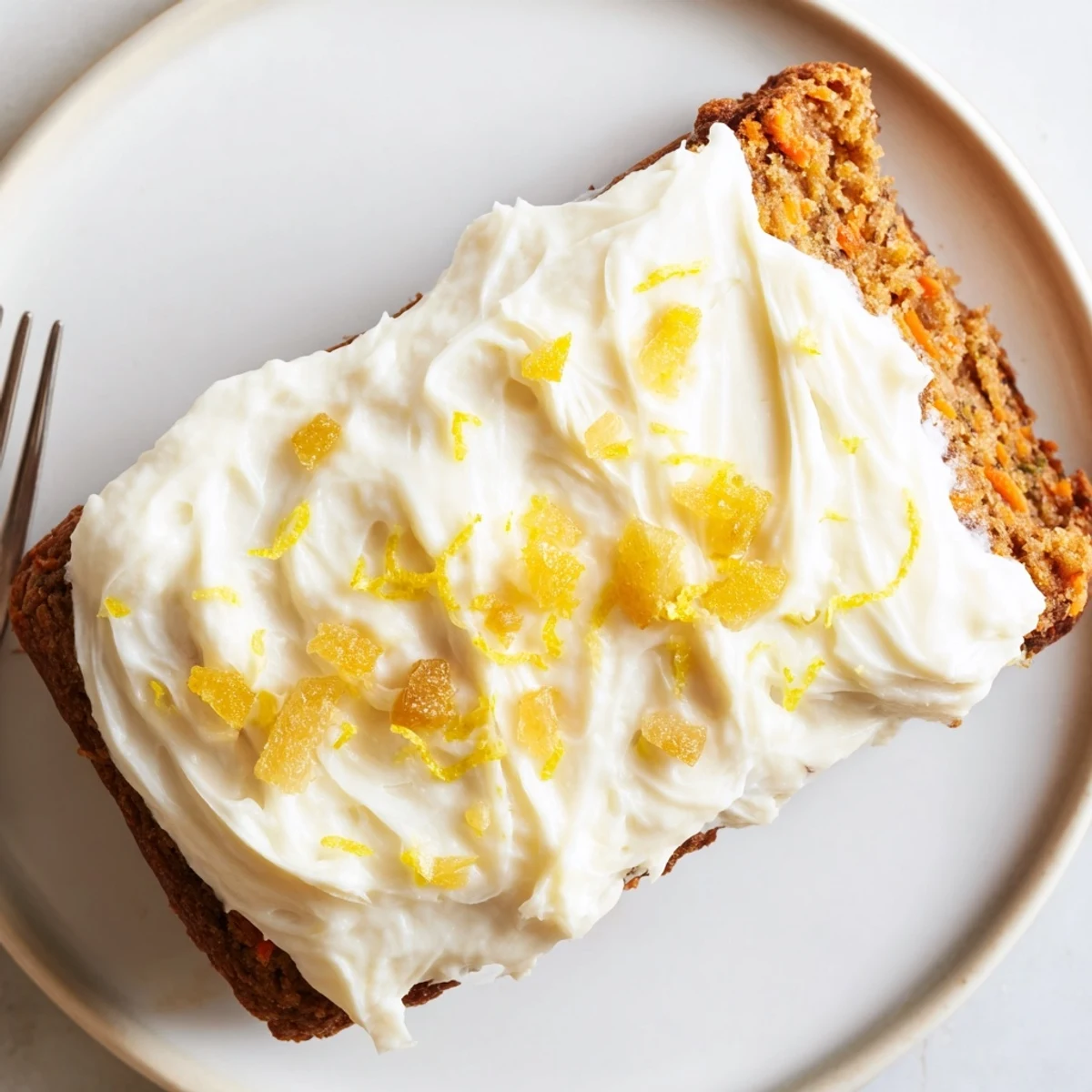 Spiced Ginger Carrot And Zucchini Bars With Lemon Cream Cheese Frosting moist gingery sweetness