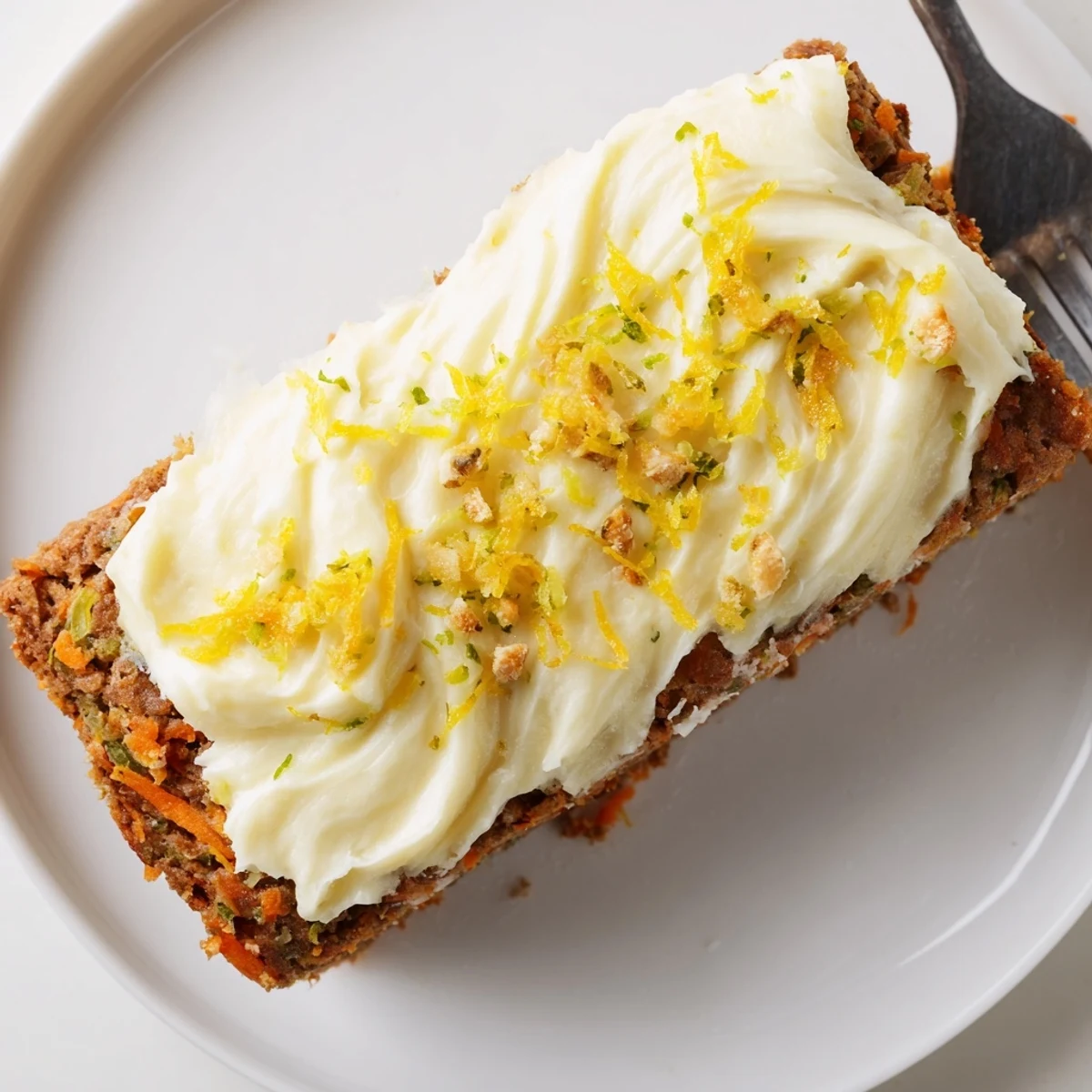 Spiced Ginger Carrot And Zucchini Bars With Lemon Cream Cheese Frosting perfect with tea