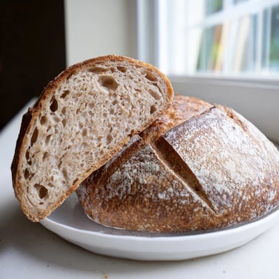 Crusty Artisan Sourdough Bread