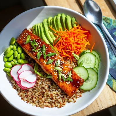 Asian Salmon Grain Bowl