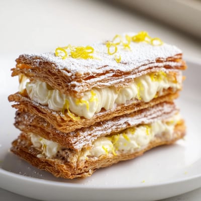 Lemon Ricotta Puff Pastry Mille Feuille