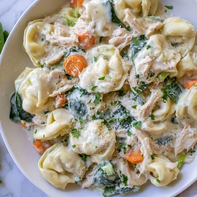 Crockpot Chicken Tortellini